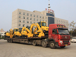 沃爾華集團(tuán)10臺挖掘機(jī)順利出口玻利維亞